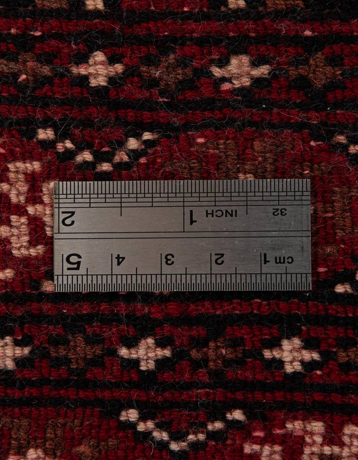 Detail image of 4' 4 x 6' 2  Hand Knotted Torkaman Persian Wool Rug