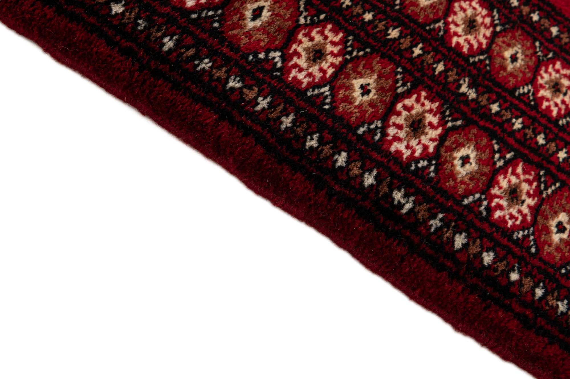 4' 4 x 6' 2 Hand Knotted Torkaman Persian Wool Rug