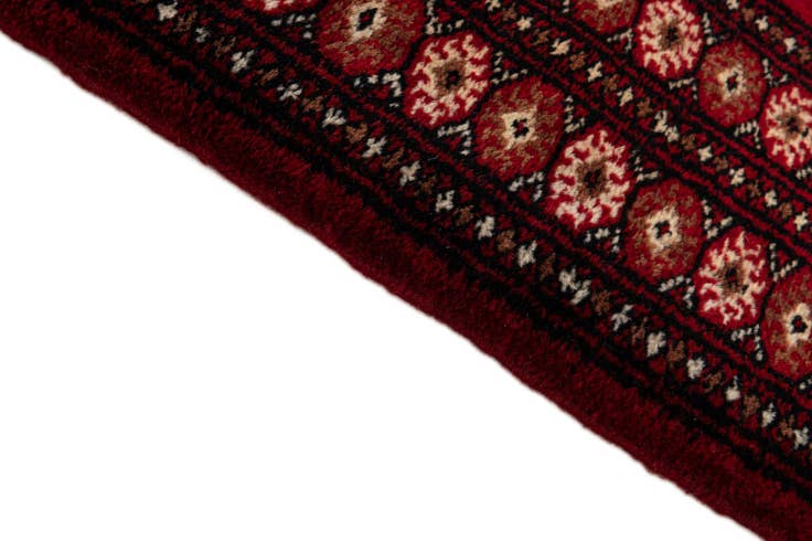 Detail image of 4' 4 x 6' 2 Hand Knotted Torkaman Persian Wool Rug