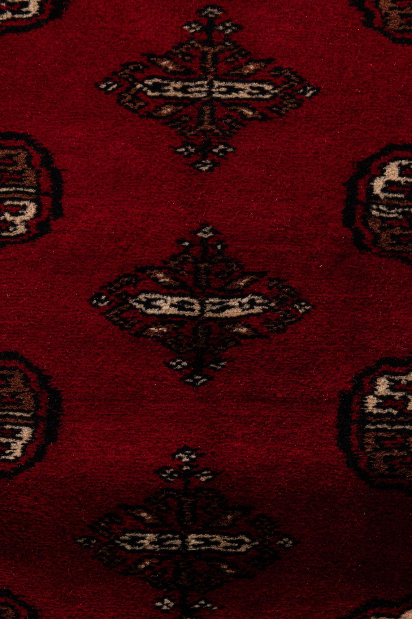 4' 4 x 6' 2 Hand Knotted Torkaman Persian Wool Rug