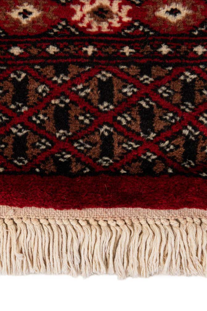 4' 4 x 6' 2 Hand Knotted Torkaman Persian Wool Rug