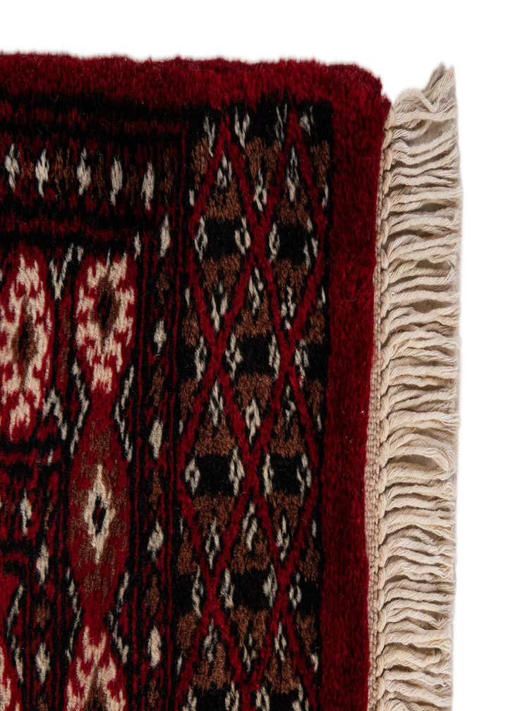 4' 4 x 6' 2 Hand Knotted Torkaman Persian Wool Rug