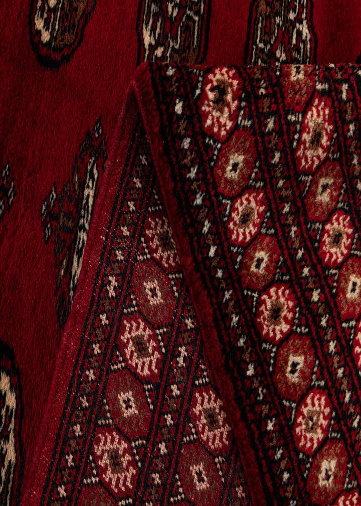 4' 4 x 6' 2 Hand Knotted Torkaman Persian Wool Rug