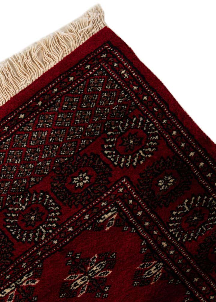 4' 3 x 6' 4 Hand Knotted Torkaman Persian Wool Rug