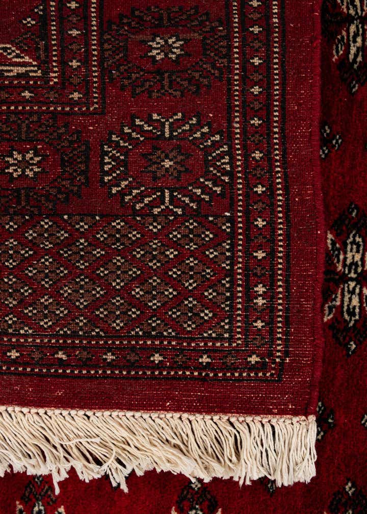 4' 3 x 6' 4 Hand Knotted Torkaman Persian Wool Rug