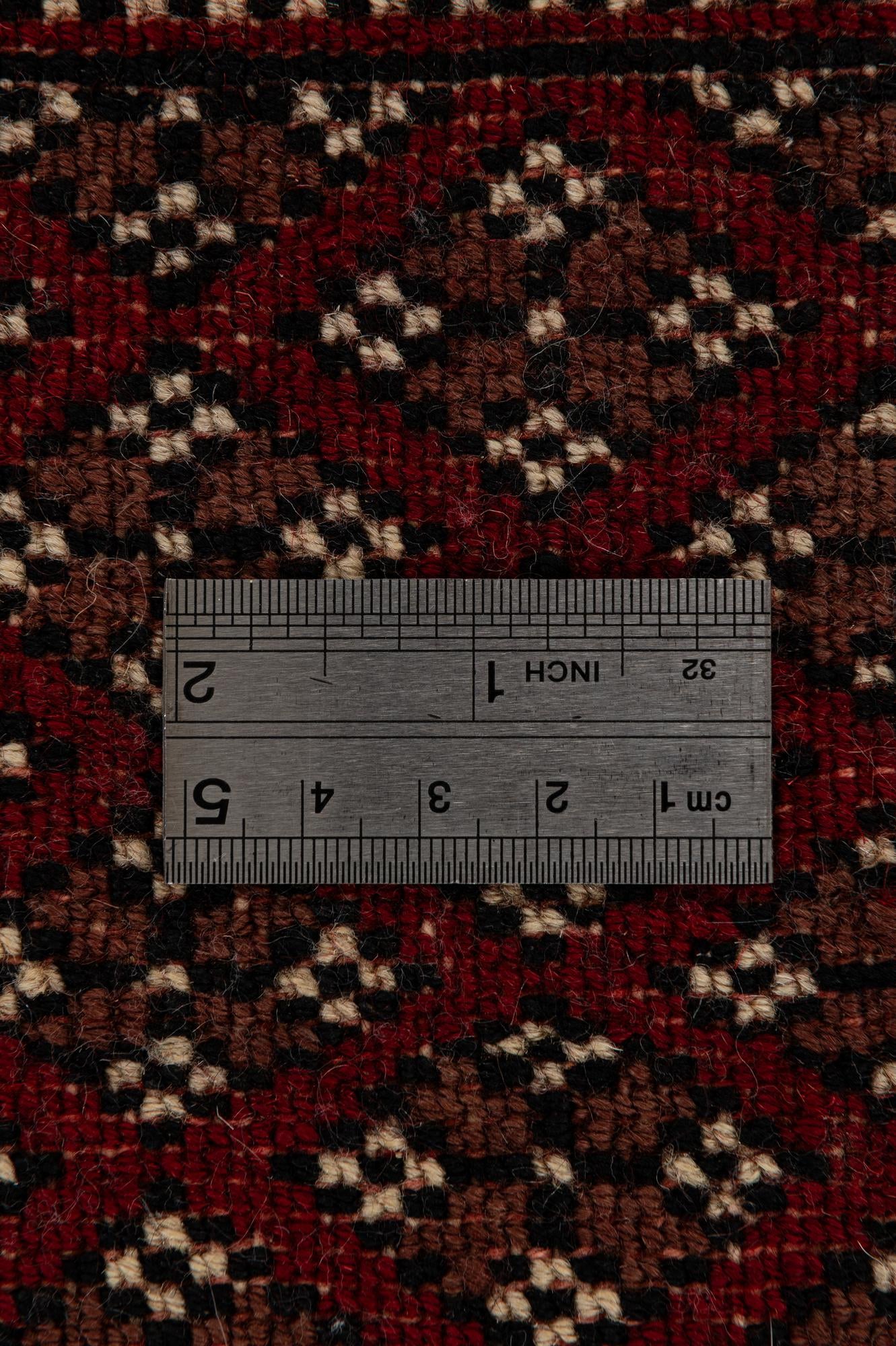 4' 3 x 6' 4 Hand Knotted Torkaman Persian Wool Rug