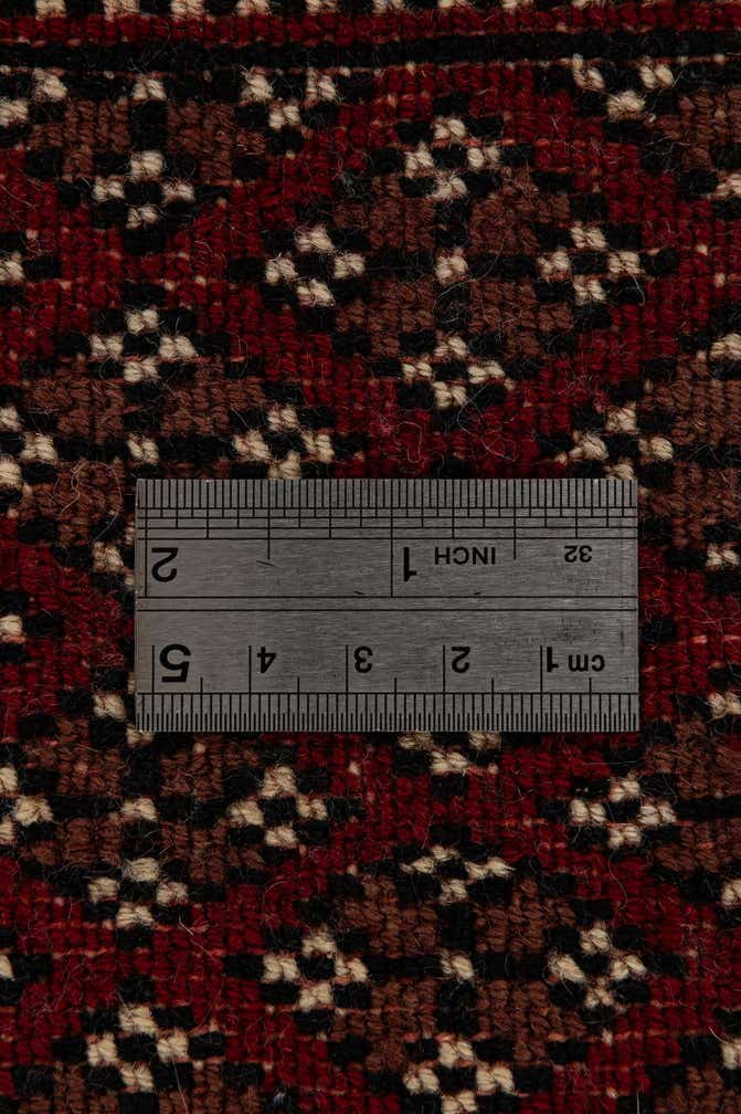 4' 3 x 6' 4 Hand Knotted Torkaman Persian Wool Rug