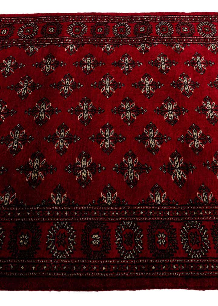 4' 3 x 6' 4 Hand Knotted Torkaman Persian Wool Rug
