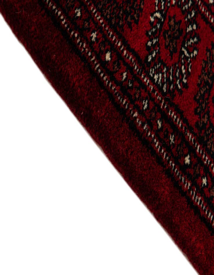 Detail image of 4' 3 x 6' 4 Hand Knotted Torkaman Persian Wool Rug