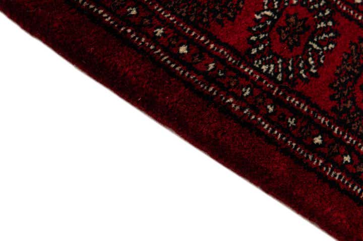 4' 3 x 6' 4 Hand Knotted Torkaman Persian Wool Rug
