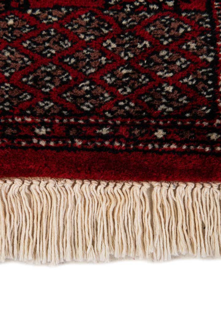 4' 3 x 6' 4 Hand Knotted Torkaman Persian Wool Rug
