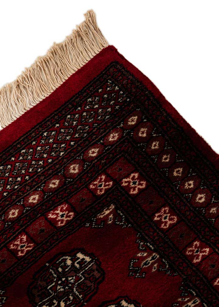 4' 1 x 6' 6 Hand Knotted Torkaman Persian Wool Rug