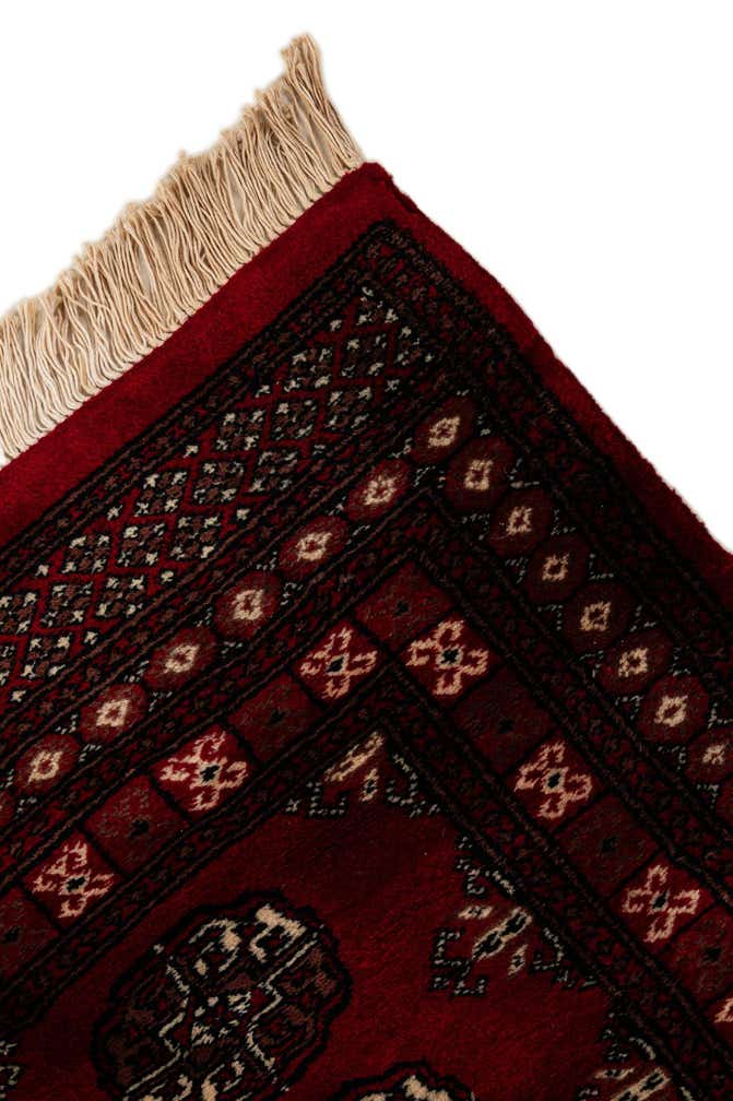 4' 1 x 6' 6 Hand Knotted Torkaman Persian Wool Rug