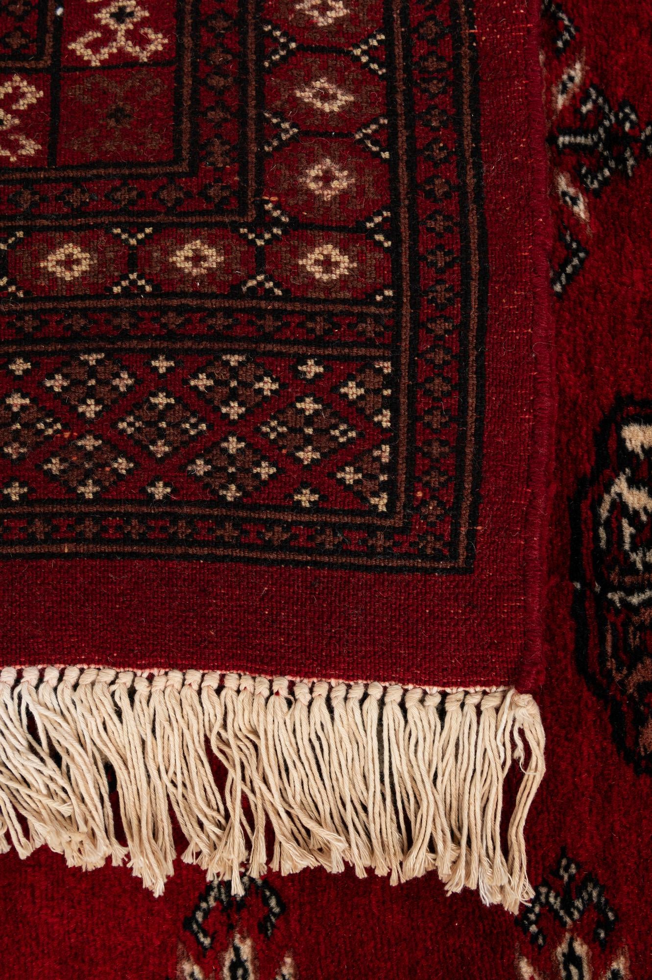 4' 1 x 6' 6 Hand Knotted Torkaman Persian Wool Rug