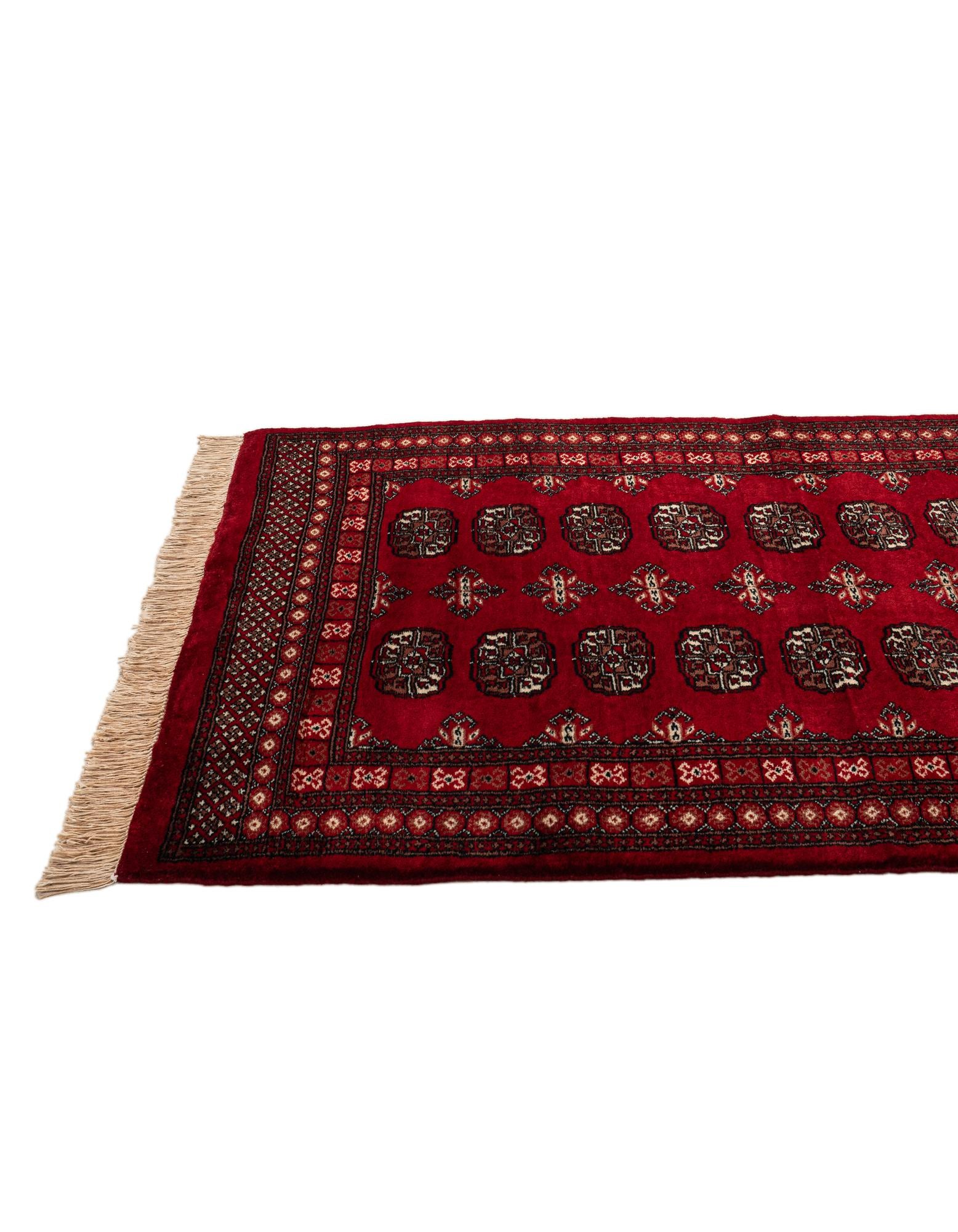 4' 1 x 6' 6 Hand Knotted Torkaman Persian Wool Rug