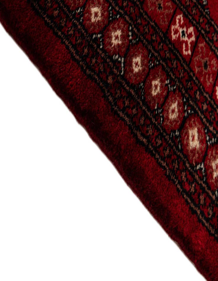 Detail image of 4' 1 x 6' 6 Hand Knotted Torkaman Persian Wool Rug