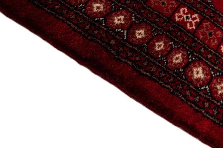 Detail image of 4' 1 x 6' 6 Hand Knotted Torkaman Persian Wool Rug