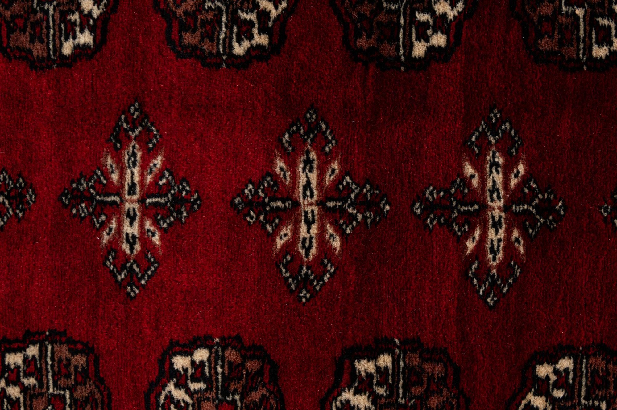 4' 1 x 6' 6 Hand Knotted Torkaman Persian Wool Rug