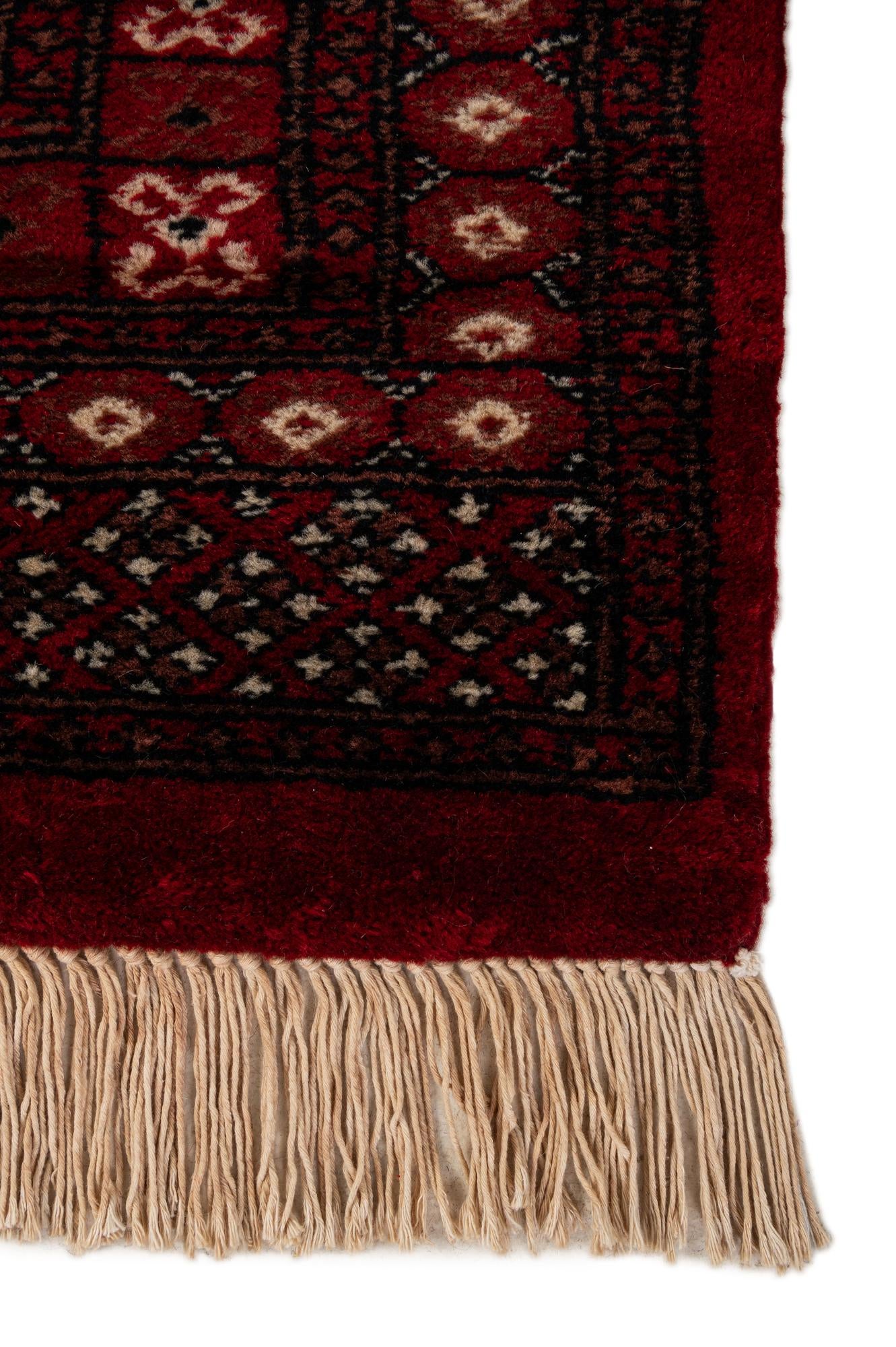 4' 1 x 6' 6 Hand Knotted Torkaman Persian Wool Rug
