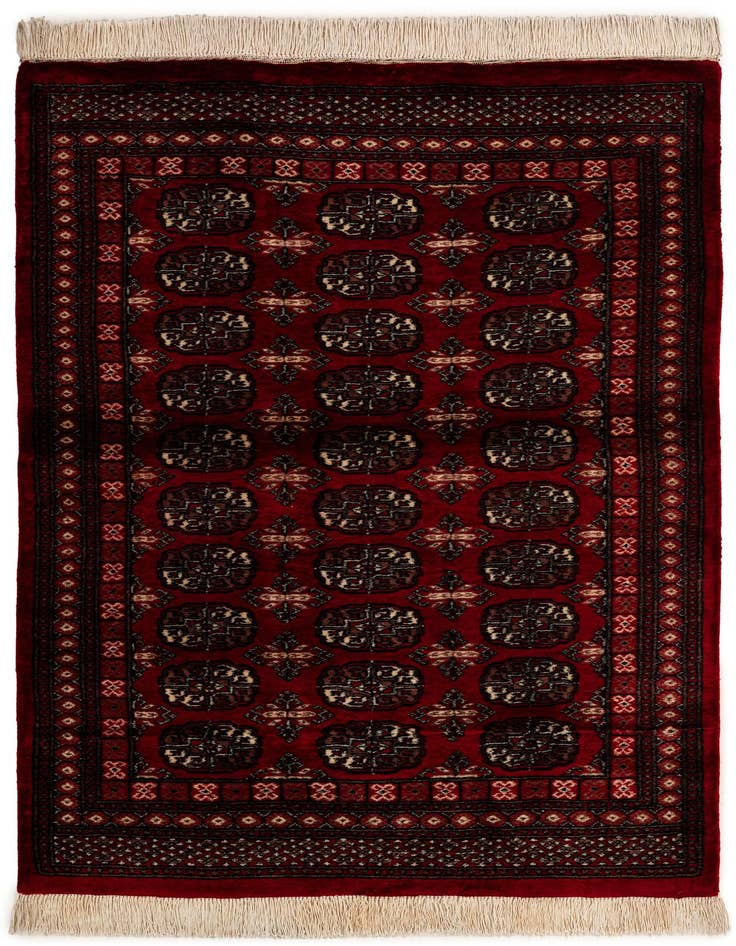 Detail image of 4' 2 x 6' 3 Torkaman Wool Rug