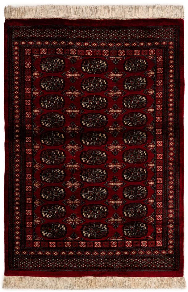 Detail image of 4' 2 x 6' 3 Torkaman Wool Rug