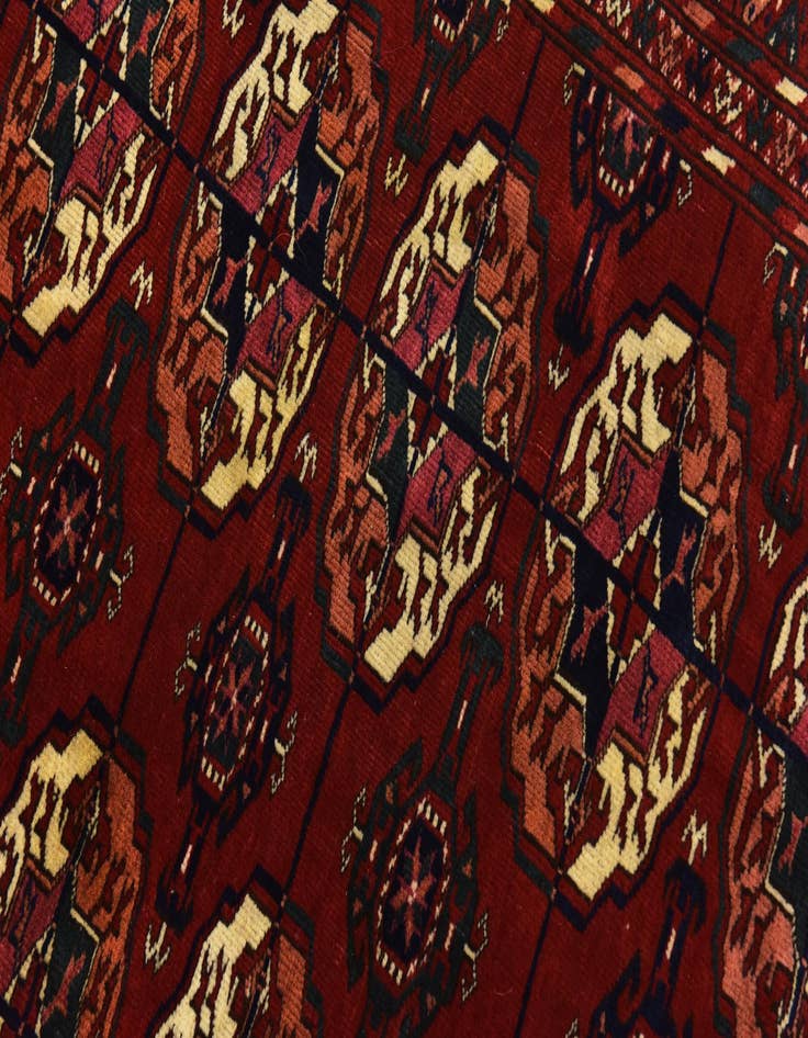 Detail image of 6' 10 x 9' 10  Hand Knotted Torkaman Oriental Wool Rug