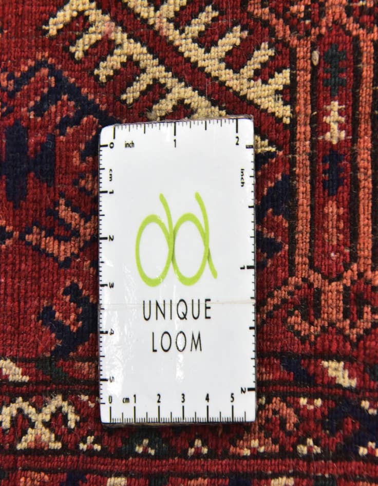 Detail image of 6' 10 x 9' 10  Hand Knotted Torkaman Oriental Wool Rug