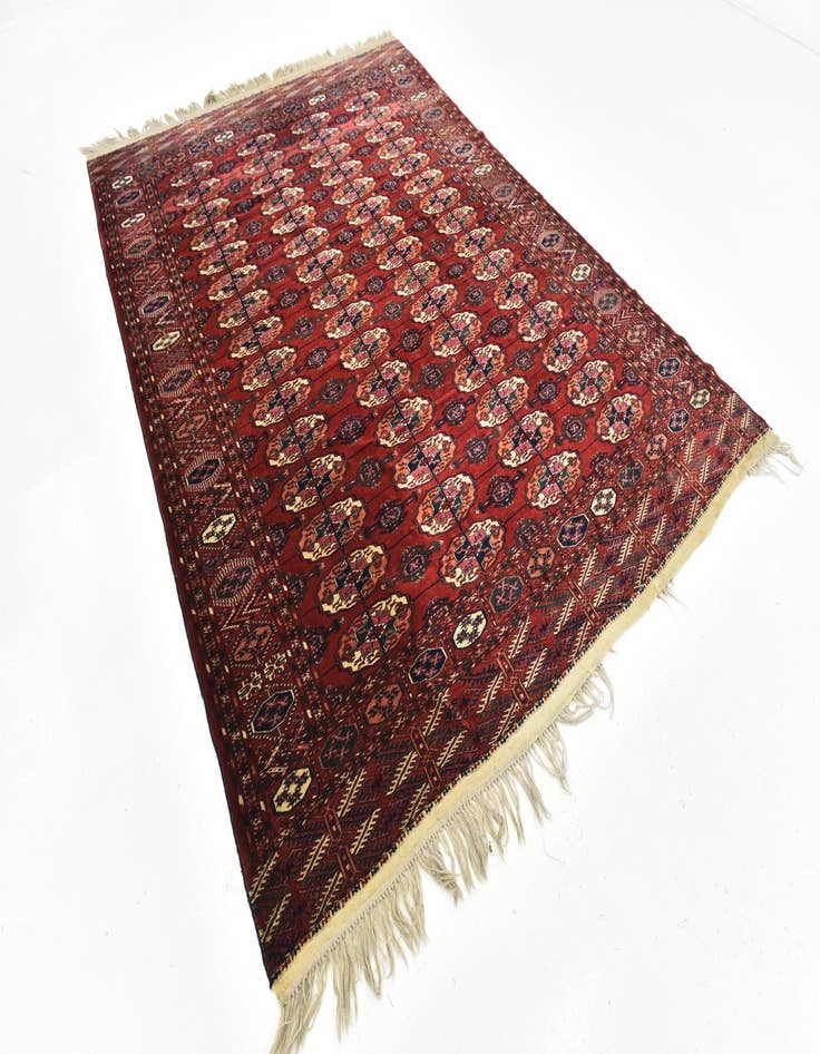 Detail image of 6' 10 x 9' 10  Hand Knotted Torkaman Oriental Wool Rug