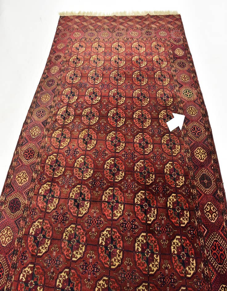 Detail image of 7' x 10' Hand Knotted Torkaman Wool Rug