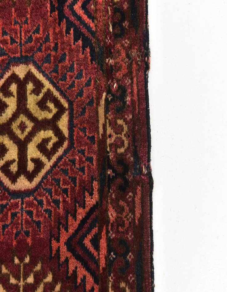 Detail image of 7' x 10' Hand Knotted Torkaman Wool Rug
