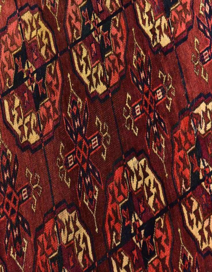 Detail image of 7' x 10' Hand Knotted Torkaman Wool Rug