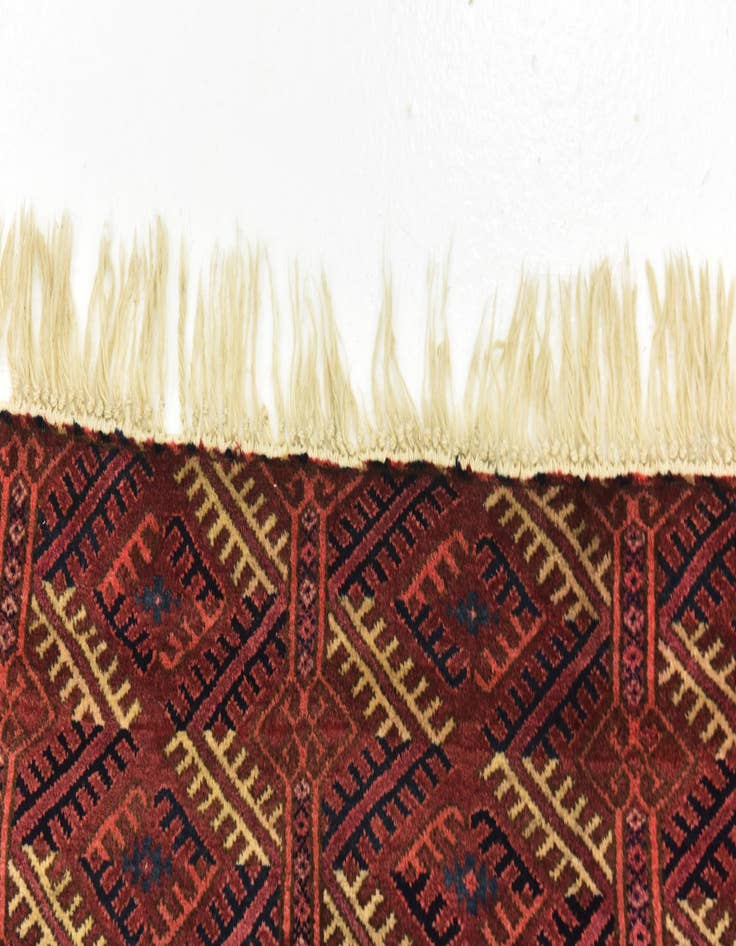 Detail image of 7' x 10' Hand Knotted Torkaman Wool Rug