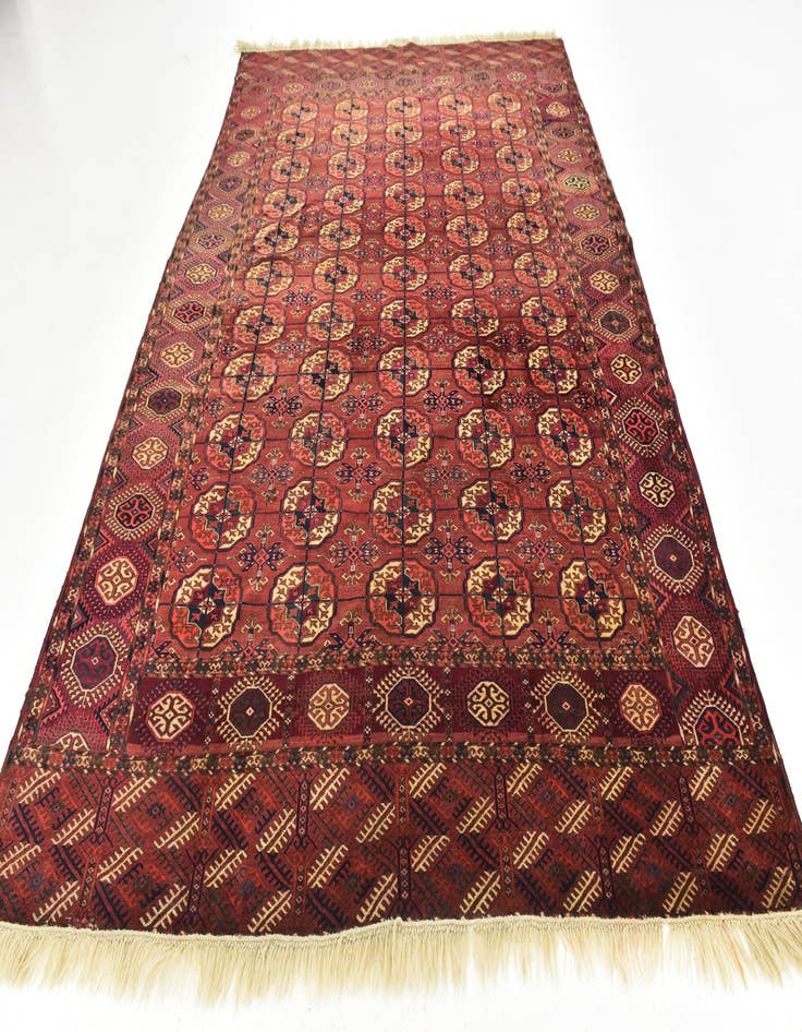 Detail image of 7' x 10' Hand Knotted Torkaman Wool Rug