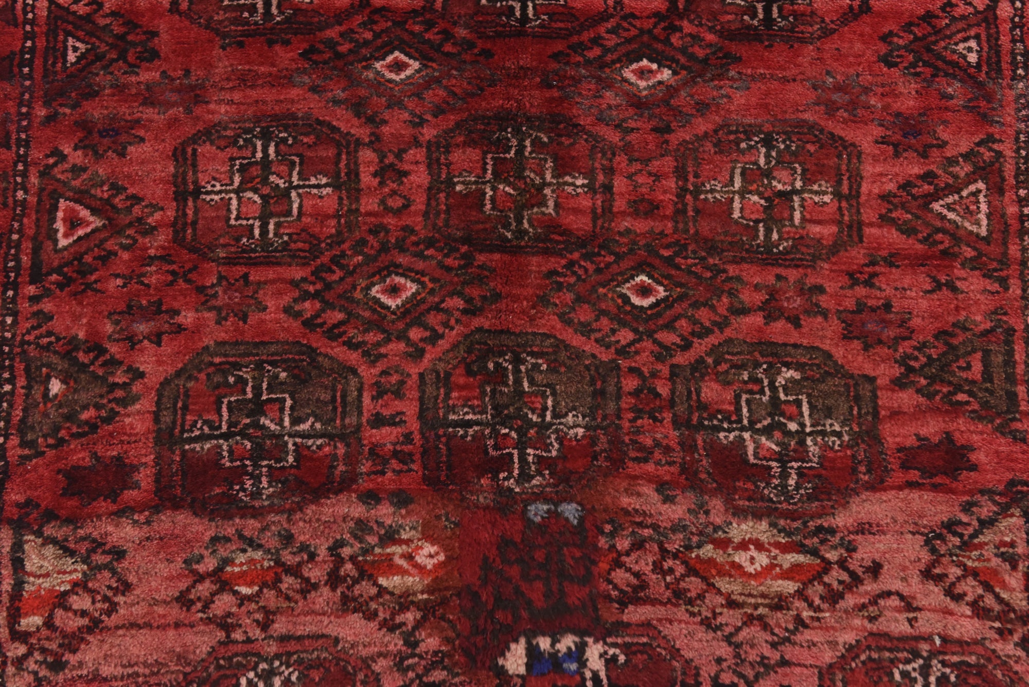 3' x 5' Hand Knotted Torkaman Persian Wool Rug