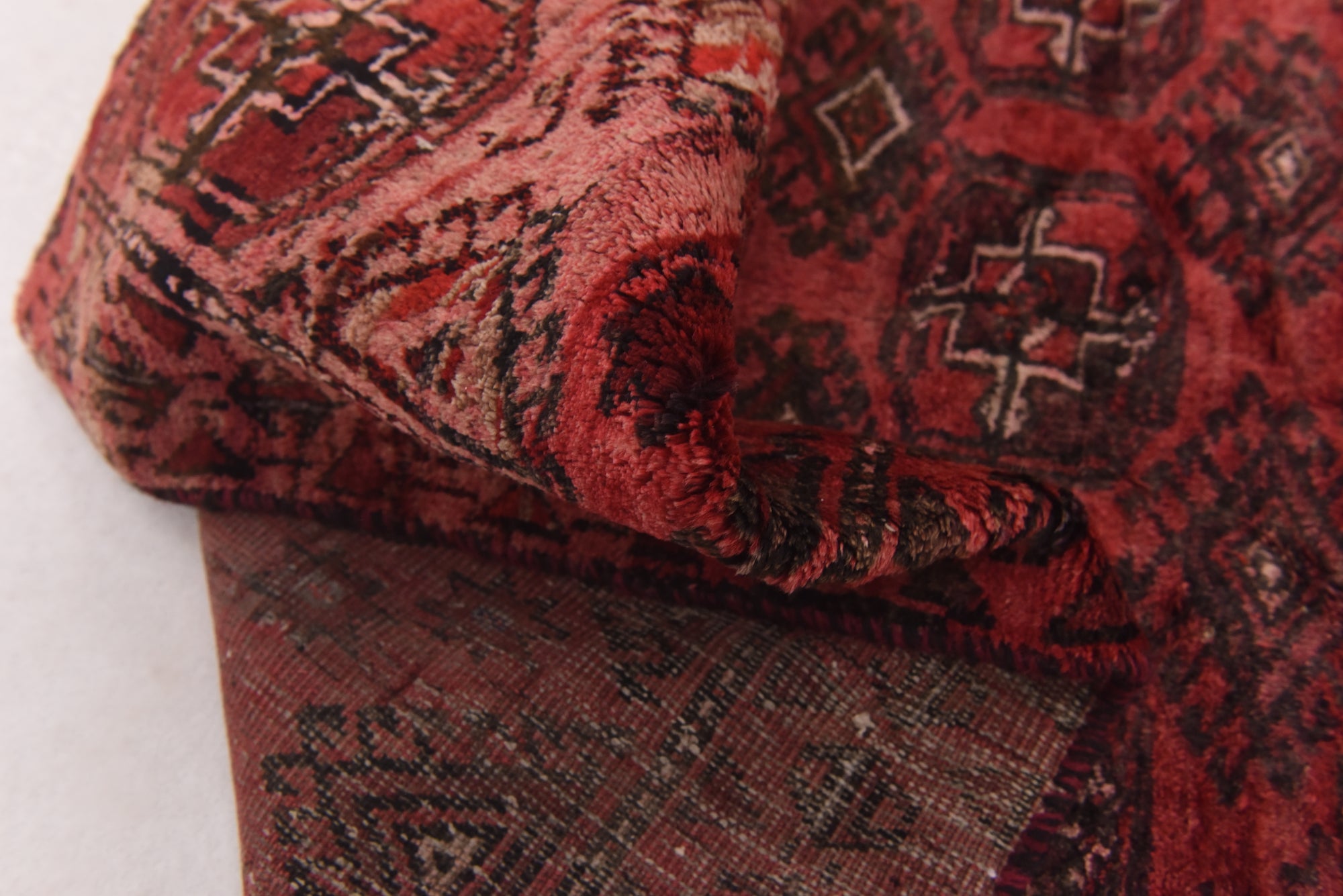 3' x 5' Hand Knotted Torkaman Persian Wool Rug