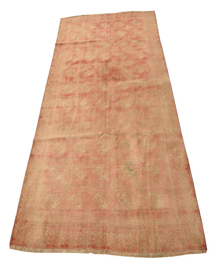 Detail image of 5' 9 x 7' 10  Hand Knotted Torkaman Persian Wool Rug