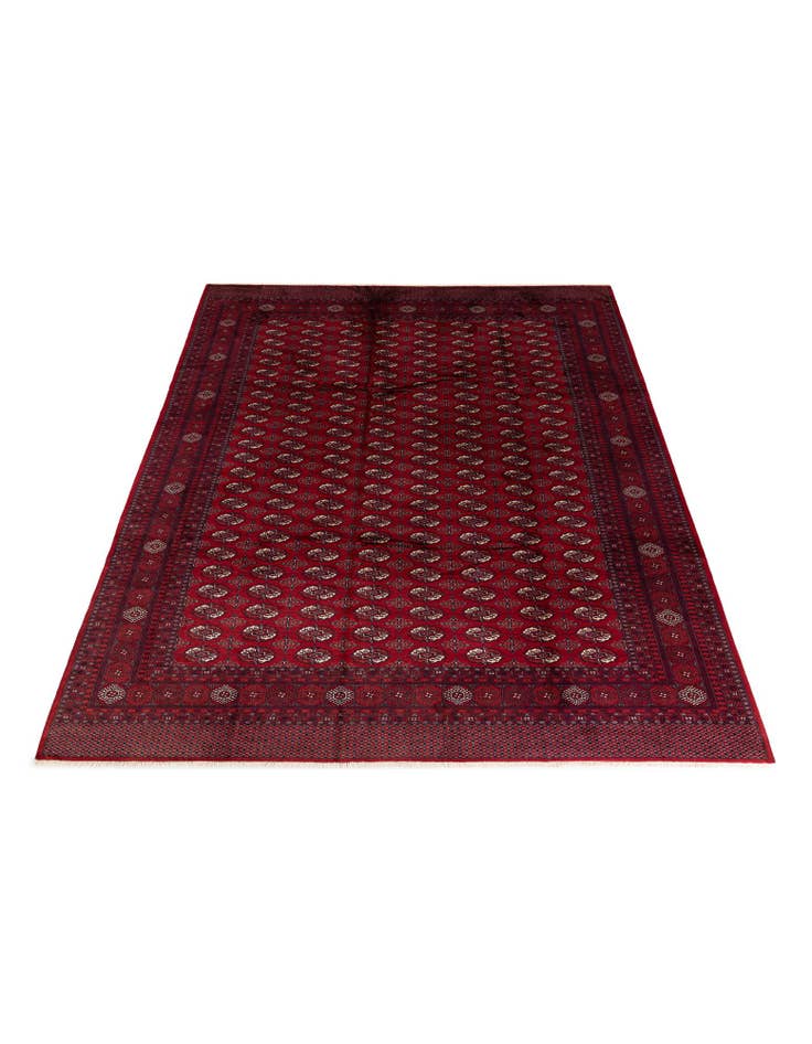 Detail image of 9' 4 x 12' 1  Hand Knotted Torkaman Persian Wool Rug