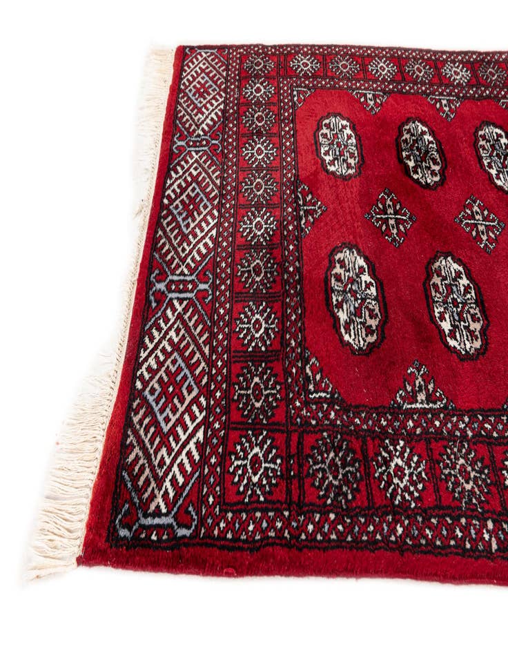 Detail image of 3' 2 x 5' 1  Hand Knotted Torkaman Wool Rug