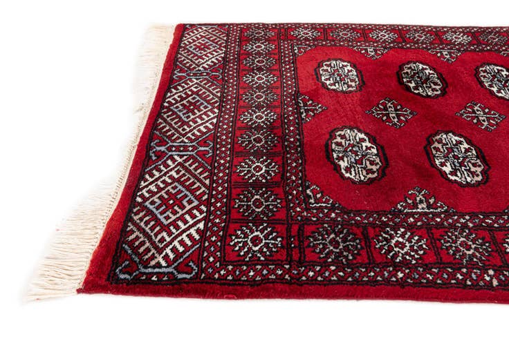 Detail image of 3' 2 x 5' 1 Hand Knotted Torkaman Wool Rug