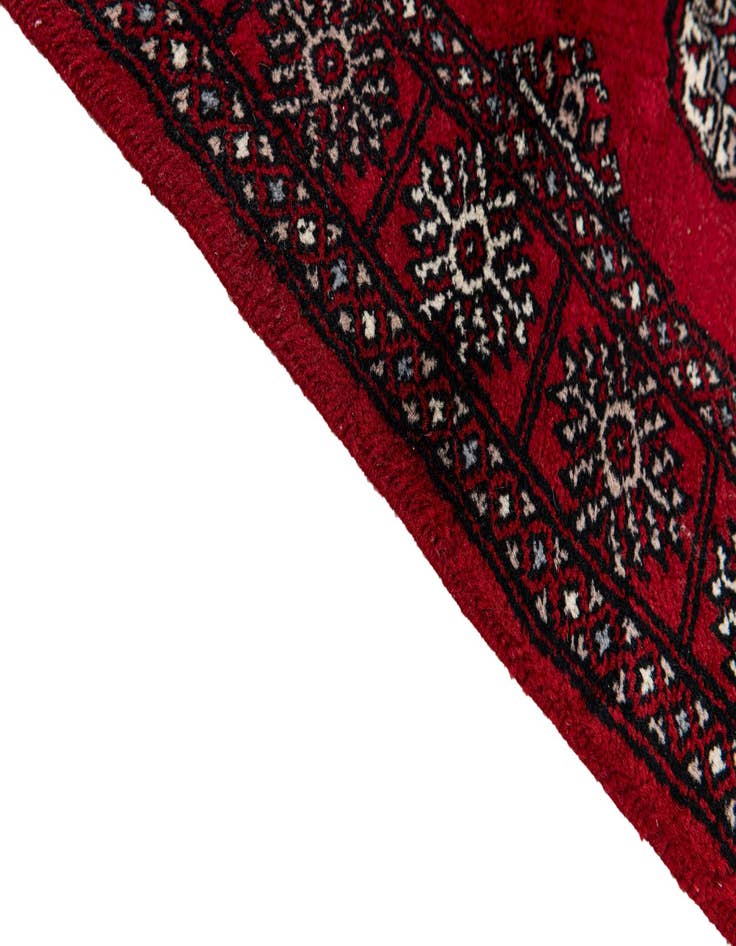 Detail image of 3' 2 x 5' 1  Hand Knotted Torkaman Wool Rug