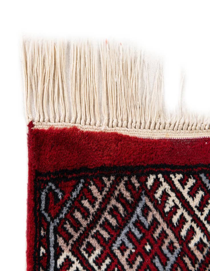 Detail image of 3' 2 x 5' 1  Hand Knotted Torkaman Wool Rug