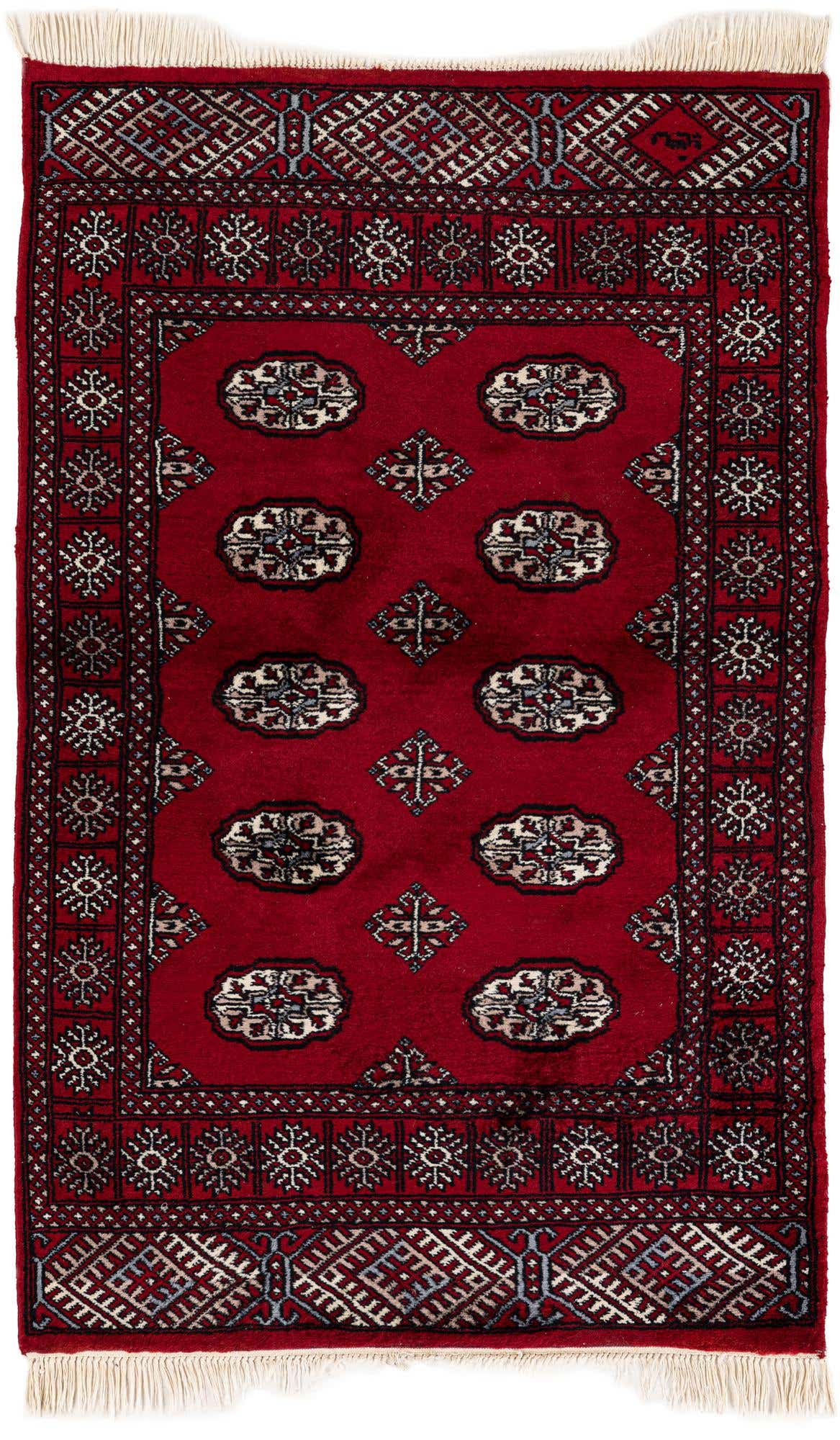 3' 2 x 5' 1 Hand Knotted Torkaman Wool Rug