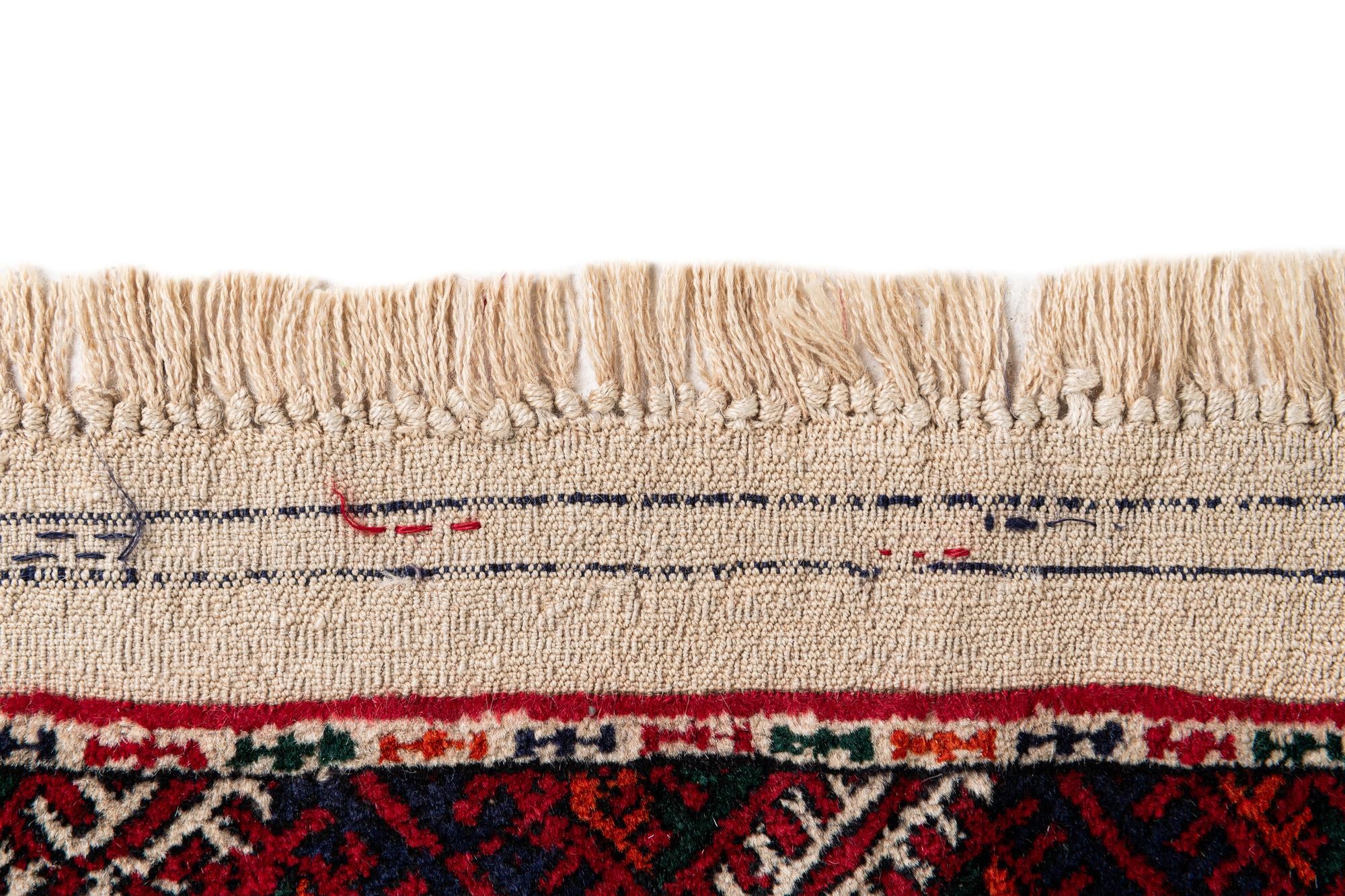 6' x 9' Hand Knotted Torkaman Persian Wool Rug