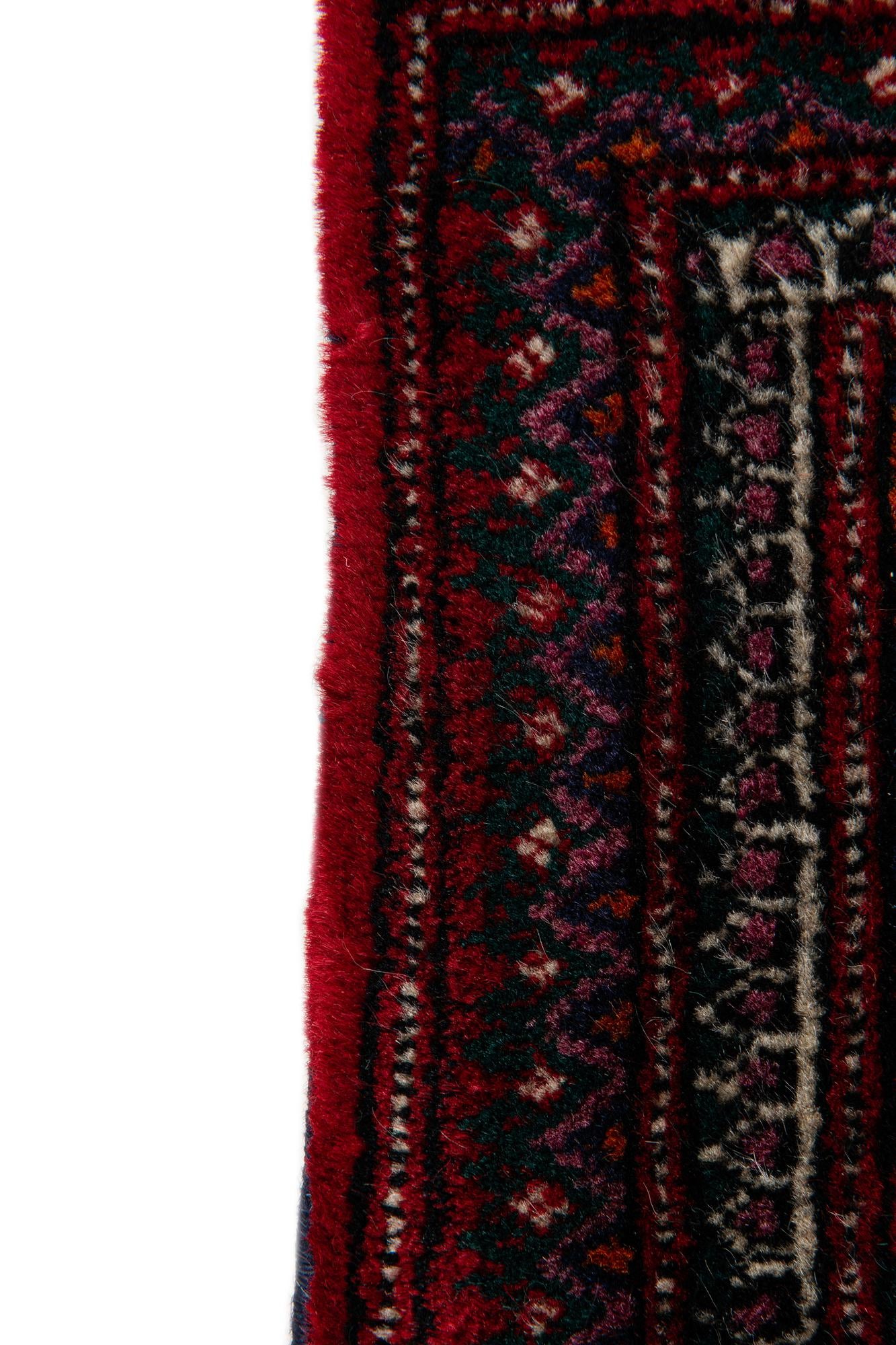 6' x 9' Hand Knotted Torkaman Persian Wool Rug