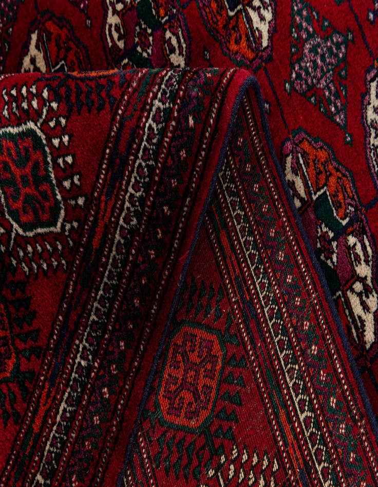 Detail image of 6' x 9'  Hand Knotted Torkaman Persian Wool Rug
