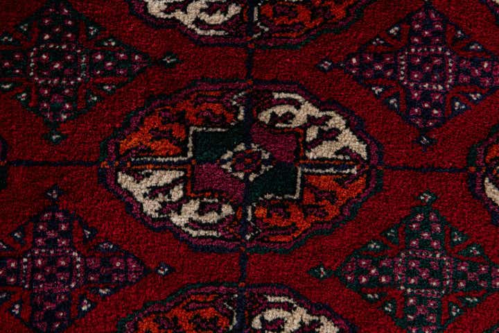 6' x 9' Hand Knotted Torkaman Persian Wool Rug
