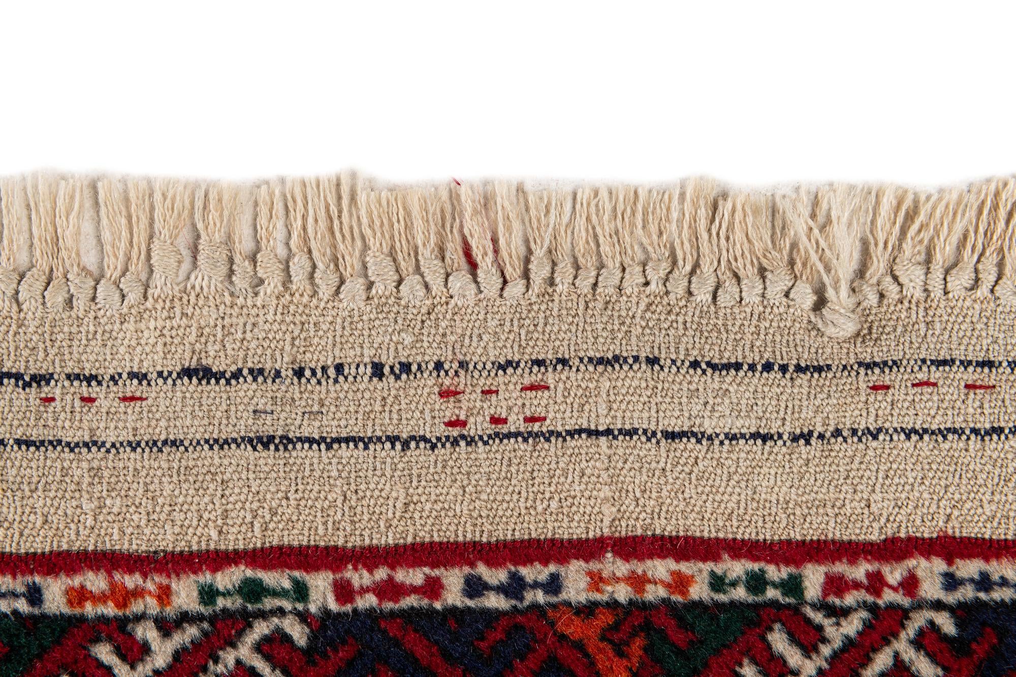 6' x 9' Hand Knotted Torkaman Persian Wool Rug