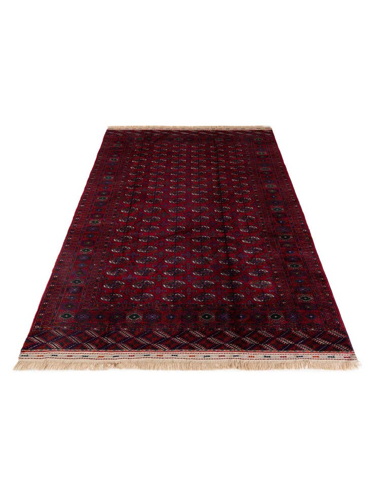 Detail image of 6' 7 x 10' 1 Hand Knotted Torkaman Persian Wool Rug