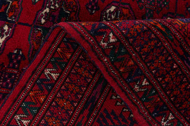 6' 7 x 10' 1 Hand Knotted Torkaman Persian Wool Rug