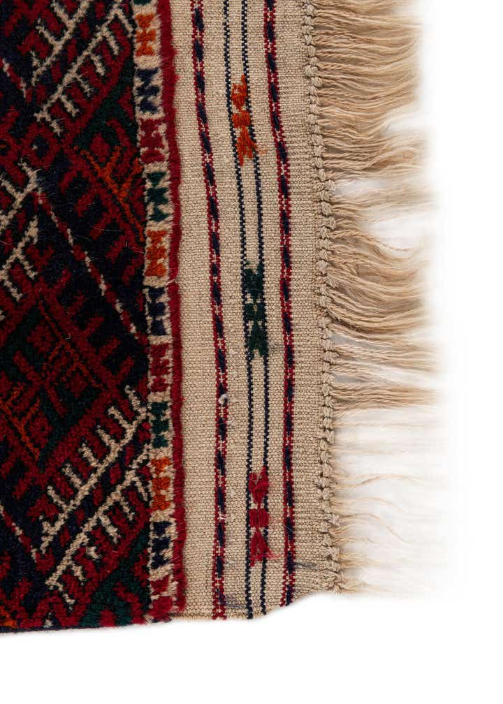 6' 7 x 10' 1 Hand Knotted Torkaman Persian Wool Rug